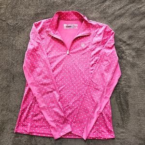 Ariat Sunshirt (Pink Polkadots)